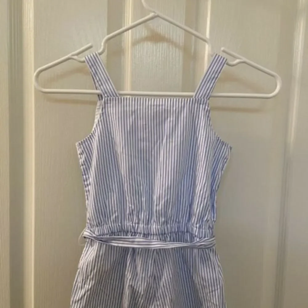 Gymboree Striped Jumpsuit Romper Blue White Girls Size 5